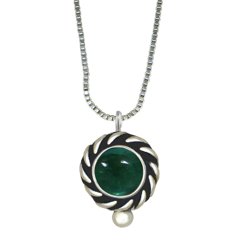 Sterling Silver Little Fluorite Pendant Necklace
